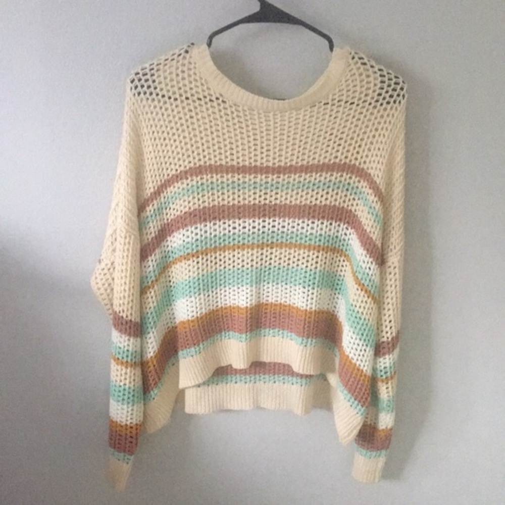 Boutique multicolor boho sweater